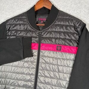 T-Mobile Employee Jacket Women 2XL Multicolor Lightweight Full Zip Puffer